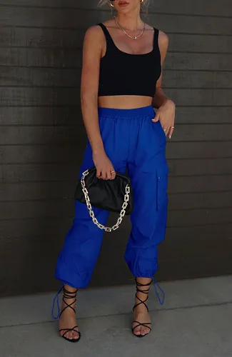 Vista 2 de GIFTIME Pantalones cargo para mujer con bolsillos