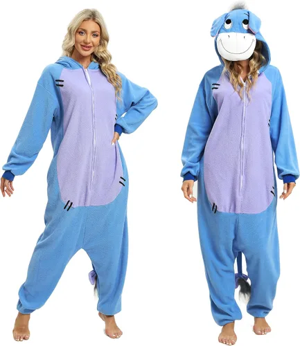 Vista 4 de NAITOKE Pijama de cosplay para adultos, disfraz de Halloween, disfraz de puntada de Perry The Platypus