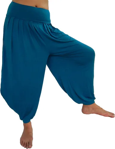 Vista 20 de Lovely Creations Pantalones holgados con cintura elástica y harem Aladdin para mujer