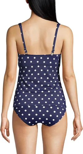 Vista 2 de Lands' End Traje de baño tankini envolvente resistente al cloro para mujer