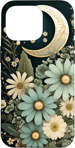 Vista 20 de Sage Green Wildflower Floral Moon Flower Botanical Case for iPhone 17