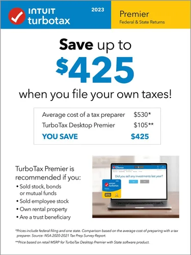 Vista 3 de [Old Version] TurboTax Premier 2023, Federal & State Tax Return [PC/Mac Download]
