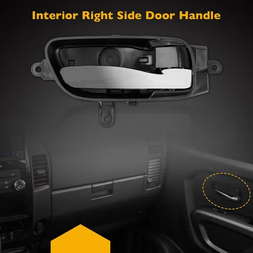 Vista 5 de Gledewen Manijas de puerta interiores - Delantera y trasera derecha (lado del pasajero) para Nissan Altima, Titan, Titan XD, Murano - Reemplaza#