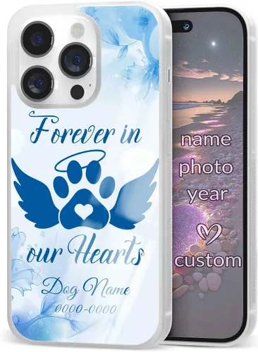 Vista 18 de Fundas de teléfono personalizadas para Apple iPhone 5 6 7 8 11 12 13 14 Pro Max Plus Mini Xr Xs SE Samsung Moto Pixel Blue Lindas fundas