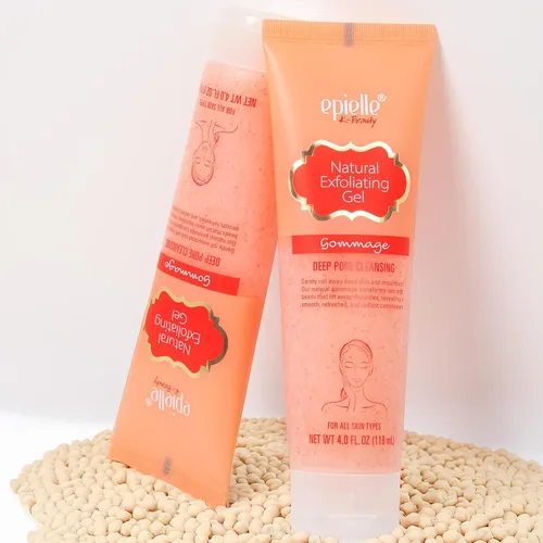 Vista 5 de Epielle Gommage - Gel exfoliante facial suave para piel clara y radiante, abrillantador de piel + removedor de piel muerta, 4.0 onzas líquidas