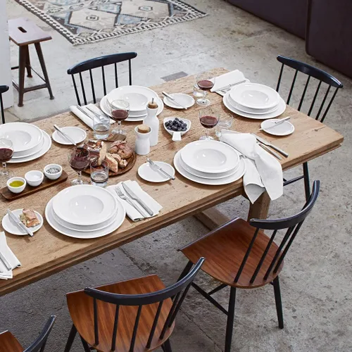 Vista 4 de Villeroy & Boch Artesano Original - Plato de ensalada, 8.5 pulgadas, porcelana premium, color blanco