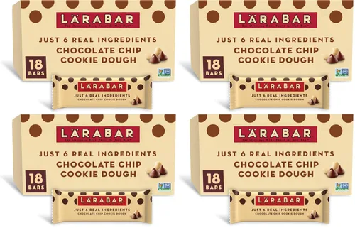 Vista 11 de Larabar Barras de masa de galletas con chispas de chocolate, veganas, sin gluten, 6 barras