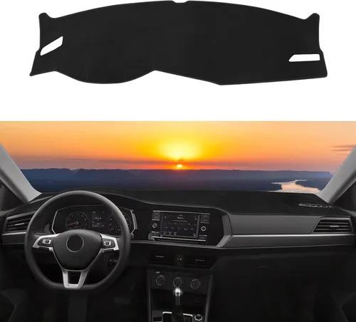 Vista 64 de Tapete de cubierta de salpicadero personalizado para Mazda3 Hatchback, Sedan 2019-2024 2025 2026 (sin HUD), protector antideslizante