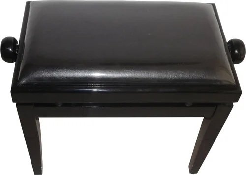 Vista 4 de AP Deluxe - Banco de piano de altura ajustable, color negro