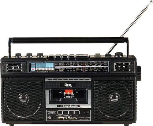 Vista 2 de Casete Bluetooth USB/SD CARD/AM/FM/SW1-2 Radio Boom Box W/Grabación y MIC