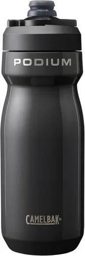 Vista 14 de CamelBak Podium - Botella de agua para bicicleta de acero inoxidable con aislamiento de acero, retención de frío para ciclismo, 12 onzas, color negro