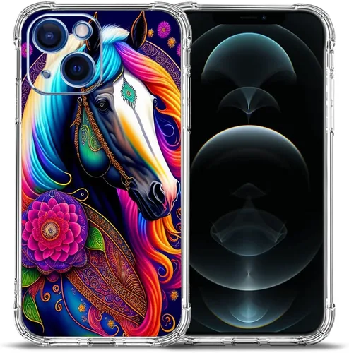 Vista 27 de Funda para iPhone 12, diseño de mariposas azules, rosas, protección contra caídas, a prueba de golpes, TPU de cuerpo completo, resistente a