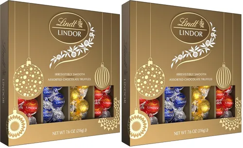 Vista 53 de Lindt Lindor - Trufas de chocolate extra oscuro 60 %, caramelo de chocolate negro con centro de trufa suave y derretida, ideal para regalar, 5.1