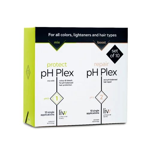 Vista 10 de Tratamiento nutritivo de mascarilla capilar pH Plex, fortalece el cabello entre la coloración y el blanqueo, resultados de calidad de salón en casa