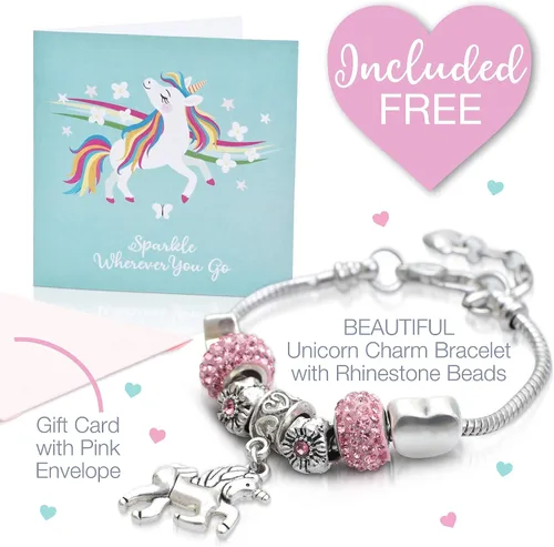 Vista 3 de Amitié Lane Juego de regalo de unicornio para niñas incluye caja de joyería musical juego de diario y kit de terrario de unicornio