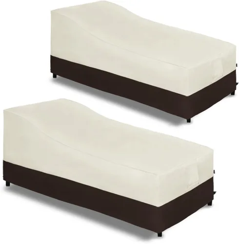 Vista 15 de Easy-Going Funda impermeable para tumbona para exteriores, funda para silla de patio resistente, resistente al viento, funda para muebles