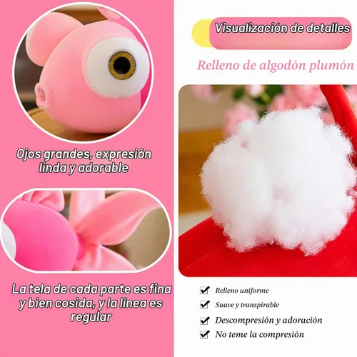 Vista 4 de Peluche de pez dorado de 13.8 pulgadas, suave, lindo, regalo Rosa