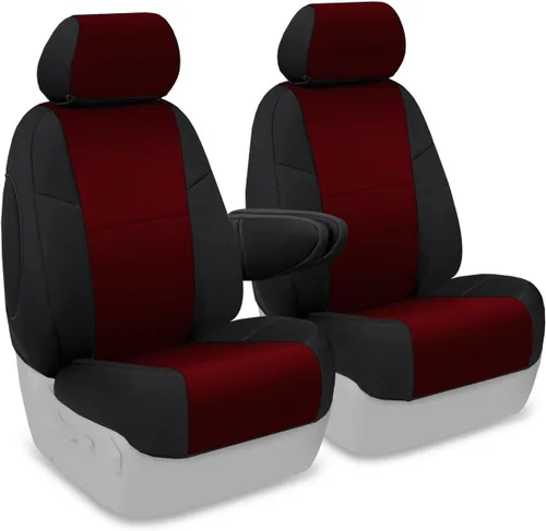 Vista 10 de Coverking Funda de asiento de cubo delantero 50/50 para modelos seleccionados de Honda Element - Neosupreme Solid (negro)