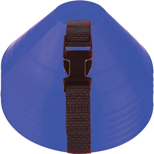 Vista 9 de American Challenge Conos de disco grandes (6 conos) Oversized Agility Training Cones with Carry Strap - Great Football, Basketball & Practice
