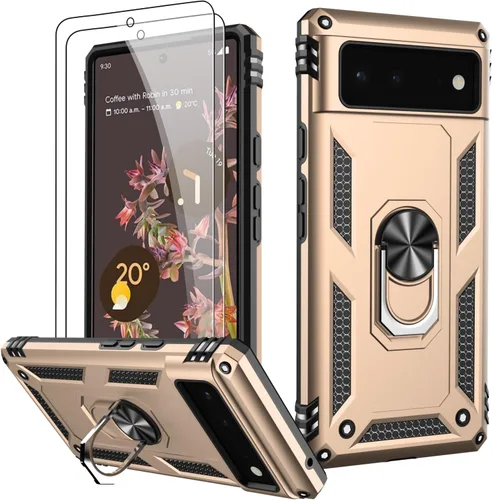 Vista 91 de LUMARKE para Google Pixel 3A XL - Funda con protector de pantalla, funda protectora grado militar probada contra caídas de 16 pies con soporte