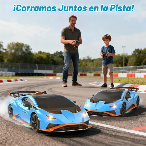 Vista 8 de Axirata Lamborghini - Coche de juguete Lamborghini a escala 1:24 (azul)