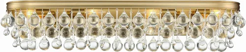 Vista 9 de Crystorama Calypso - Lámpara de tocador cromada de 6 luces, ideal para accesorios de baño, dormitorio, salón, baño de granja, luces de espejo