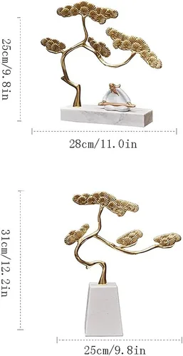 Vista 2 de chinese feng shui statue sculpture New Chinese Style Home Furnishing Decorations Porch Wine Cabinet Art Furnishings Home Furnishings Zen Ornaments