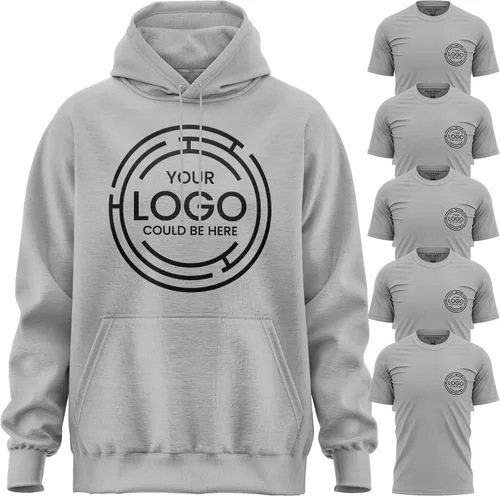 Vista 4 de Camisas de trabajo para hombre, paquete de 5, 1 sudadera, uniformes de trabajo personalizados Hi Vis, alta visibilidad, camisas personalizadas