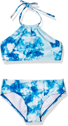 Vista 33 de Kanu Surf Mahina bikini halter de 2 piezas para niñas, traje de baño para playa mahina azul