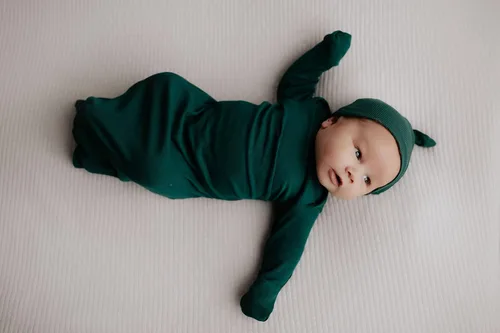 Vista 142 de Three Little Tots Vestido de corbata anudada para bebé recién nacido - Bebé