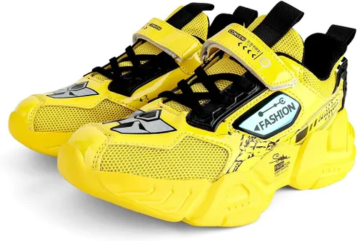 Vista 2 de Zapatos deportivos para niños y niños, zapatos casuales de malla, tendencia transpirable, moda para niños, zapatos de baloncesto deportivos