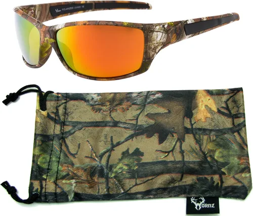 Vista 4 de Hornz - Gafas de sol polarizadas para hombre, color marrón