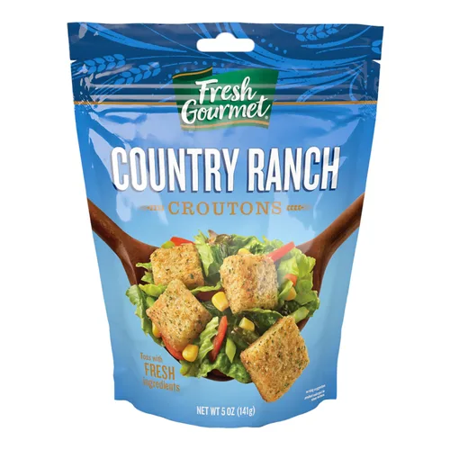 Vista 5 de Fresh Gourmet Crutones premium, pan de maíz dulce con mantequilla, 5 onzas (paquete de 4)