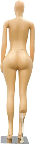 Vista 9 de Maniquí de cuerpo completo con curvas BBL femenino, brazos ajustables desmontables de 70.8 pulgadas y forma de vestido de torso extraíble con base