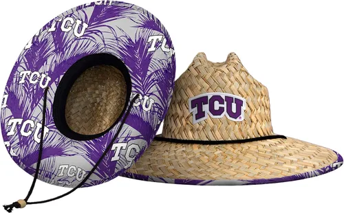 Vista 37 de FOCO - Sombrero de paja con logotipo de equipo universitario de NCAA y estampado floral para hombre