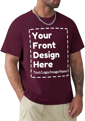 Vista 21 de Camiseta personalizada para hombres y mujeres, camisetas personalizadas para imprimir tu imagen, texto, logotipo, unisex para adultos
