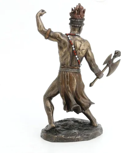Vista 7 de Dios africano del rayo y la guerra Chango Shango Estatua Vudú Santeria