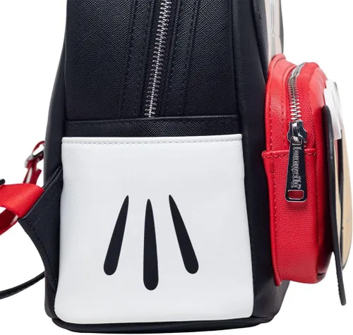 Vista 4 de Loungefly Disney Mickey Mouse Cosplay Mini Mochila, Varios colores, Wdbk3030