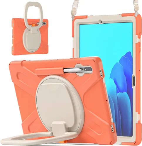 Vista 83 de 360 Rotation Case for Galaxy Tab ActivePro/Tab Active4 Pro/Active 5 Pro 10.1" Sturdy Cover Rotate Ring Stand Shoulder Carrying Strap Hand Strap