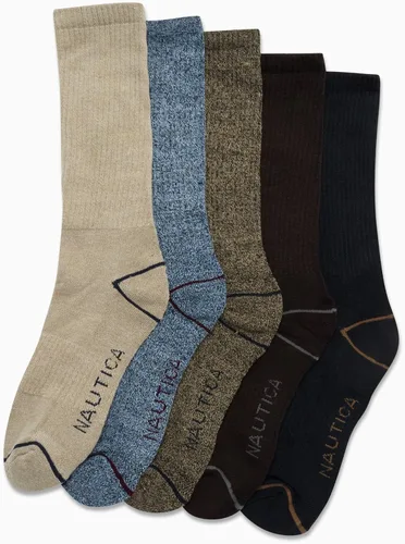 Vista 2 de Nautica Mens Dress Socks Light-Cushion Crew Socks (10 Pack)