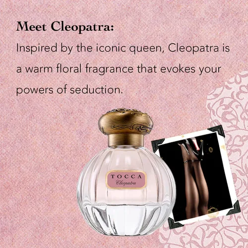 Vista 3 de Tocca Perfume para mujer, fragancia Cleopatra, 1.7oz (1.7 fl oz) - Floral cálido, pomelo, jazmín, almizcle de vainilla