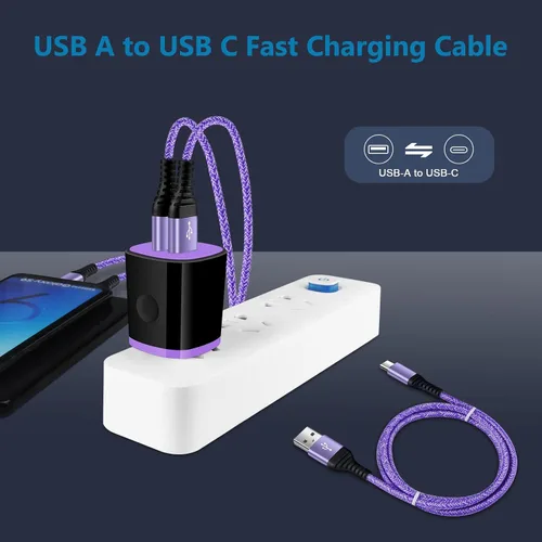 Vista 3 de Cable USB a C de carga rápida para iPhone 17e 17 Pro Max Air 16e 16 Pro Max 16 Pro 15 Plus 15,3.1A cable USB tipo C, cargador de teléfono Android
