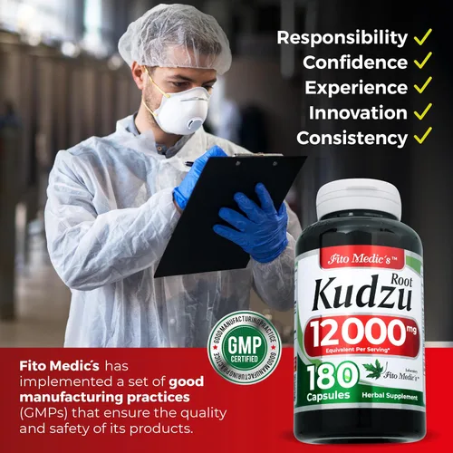 Vista 6 de FITO MEDIC'S Laboratorio kudzu raíz de kudzu 180 cápsulas