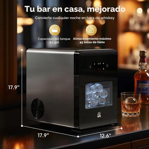 Vista 8 de Fabricante de bolas de hielo de 2 "para whisky, esfera de hielo