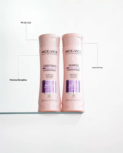 Vista 3 de Nick Vick, Champú alisador extremo, elegante brasileño
