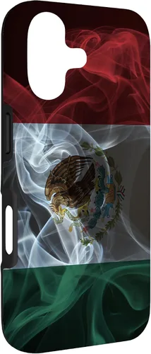 Vista 3 de Smoky Mexico Flag - Funda para iPhone 17 con diseño de orgullo mexicano ahumado