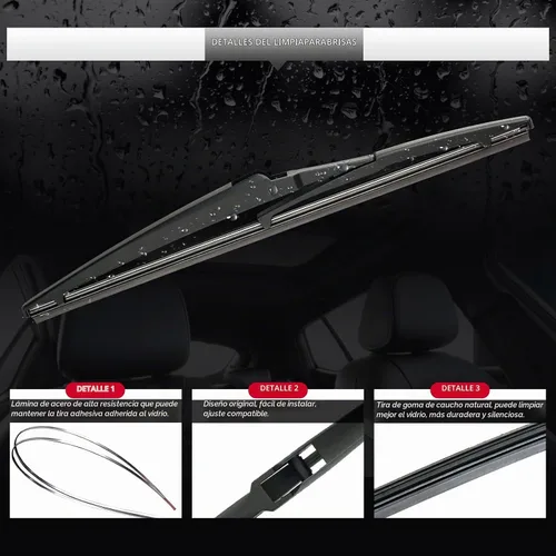 Vista 3 de Limpiaparabrisas trasero y brazo para Toyota RAV4 2013-2018