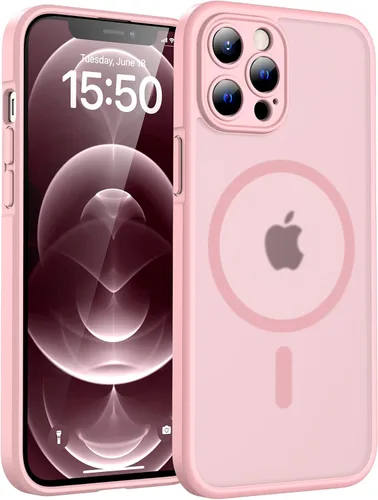 Vista 258 de TOCOL Funda para iPhone 11, compatible con Magsafe, protección completa de cámara, imanes integrados, protección contra caídas, funda translúcida