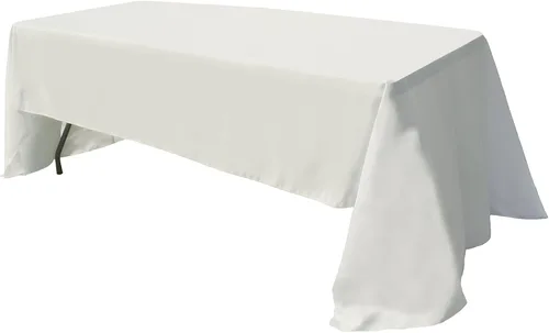 Vista 30 de GEFEII Servilletas de tela de poliéster sólido de 18 x 18 pulgadas para cocina, mantel rectangular cuadrado redondo para bodas, fiestas