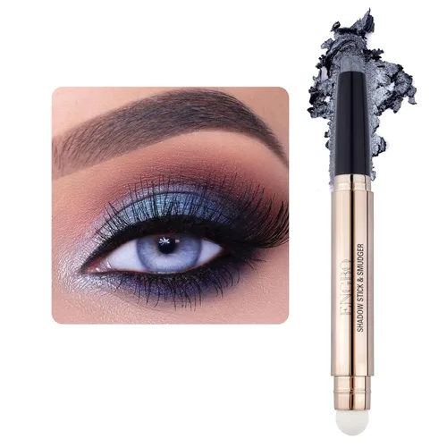 Vista 10 de LOKFAR Sombra de ojos en barra de maquillaje cosméticos iluminador de ojos, lápiz de sombra de ojos en crema giratoria, sombra de ojos en barra